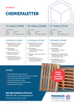 Chemiepaletten Chemiepaletten aus Holz (CP-Paletten) IPPC-behandelt und kammergetrocknet. Hohe Traglast, vierseitig unterfahrbar, ideal für Chemie & Logistik.