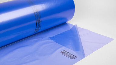 VCI-Folie, die mit einem Logo personalisiert bedruckt wurde.