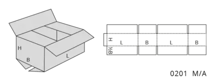 FEFCO Typ 02 Faltkiste 0201 M/A