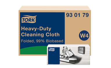 Freigestelltes Bild von einem Karton mit Tork Langlebige Reinigungstücher