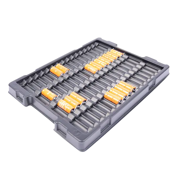 Kunststoff-Verpackung bzw. Kunststofftrays für den Ein- und Mehrwegeinsatz.