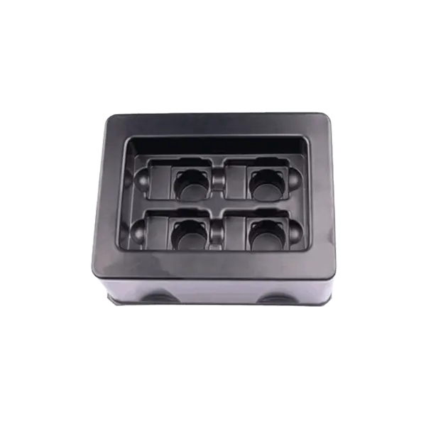 Kunststoff-Verpackung bzw. Kunststofftrays für den Ein- und Mehrwegeinsatz.