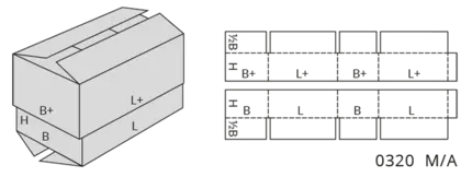 FEFCO Typ 03 Stülpschachtel 0320 M/A