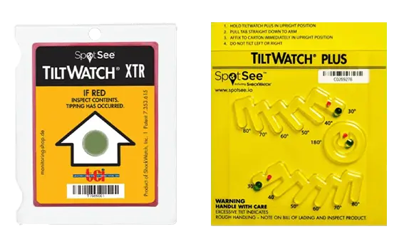 Kippindikator Tiltwatch XTR und Tiltwatch Plus