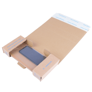 Individuelle Verpackungsentwicklung für nachhaltige Wellpappe-Stanzverpackungen mit mehreren Inlays für diverse Produktaufnahmen.