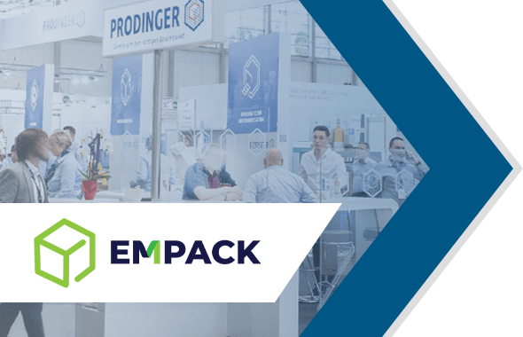 Banner von PRODINGER Verpackung auf der EMPACK in Hamburg