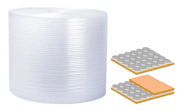 Luftpolsterfolie 10 mm Noppe | 2- und 3-lagig