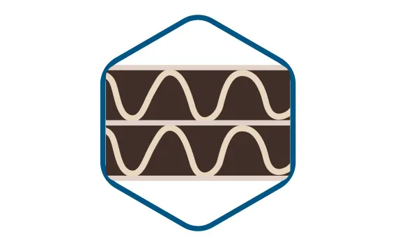 Icon eines 2-welligen Kartons