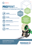 ProPrint PROPRINT by PrintWiz: Bedrucken Sie Packband selbst! Flexibel, langlebig, individuell, für alle Bänder bis 50 mm, inkl. einfach wechselbarer Kartusche.