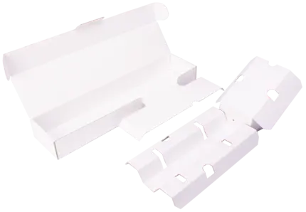 Eine Verpackung für alle Endoskop-Ausführungen aus 100 % Wellpappe und somit Nachhaltigkeit und Kosteneinsparung der Kunststoffsteuer.
