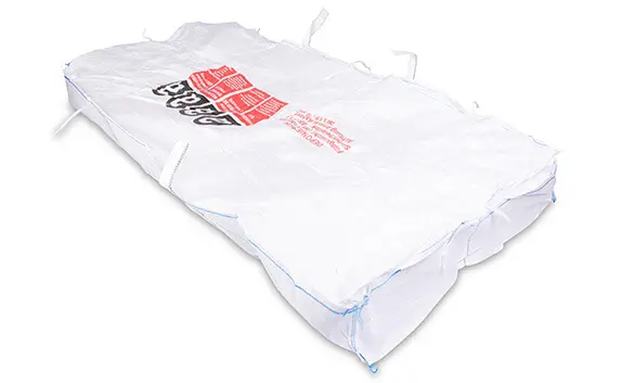 Freigestelles Bild eines Big Bags für die Entsorgung von Asbestplatten.