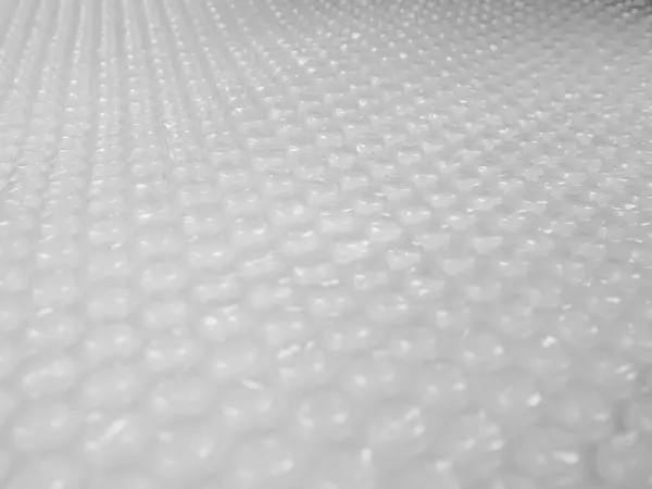 Nahaufnahme von Luftpolsterfolie