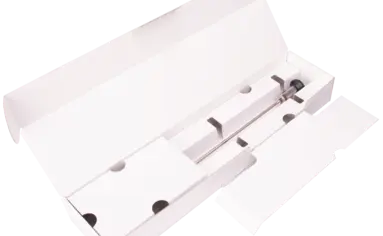 Eine Verpackung für alle Endoskop-Ausführungen aus 100 % Wellpappe und somit Nachhaltigkeit und Kosteneinsparung der Kunststoffsteuer.