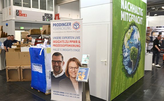 Messestand von PRODINGER auf der EMPACK 2026 in Dortmund