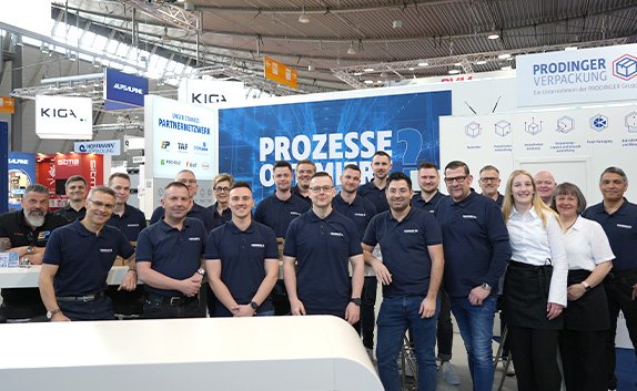 Messeteam von PRODINGER auf der LogiMAT 2026 in Stuttgart