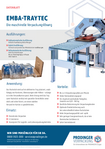 Emba TrayTec EMBA TRAYTEC: Automatisierte Tray-Verpackung für chaotische Packgüter bis 160 kg. Hohe Verpackungsqualität, geringer Energieverbrauch.