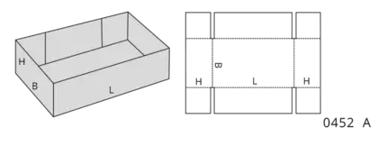 FEFCO Typ 04 Falthüllen und Trays 0452 A