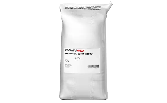 Sack mit dem Schmelzklebstoff Hotmelt Supra 130 Cool