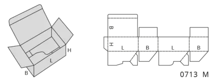 FEFCO Typ 07 Faltbodenschachtel und Auftrichteschachteln 0713 M