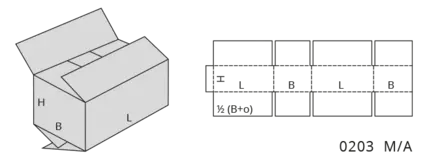 FEFCO Typ 02 Faltkiste 0203 M/A