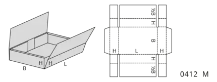 FEFCO Typ 04 Falthüllen und Trays 0412 M
