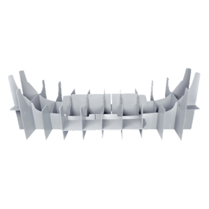 Kunststoff-Verpackung bzw. Kunststofftrays für den Ein- und Mehrwegeinsatz.