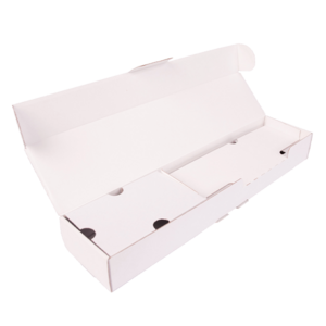 Individuelle Verpackungsentwicklung für nachhaltige Wellpappe-Stanzverpackungen mit mehreren Inlays für diverse Produktaufnahmen.