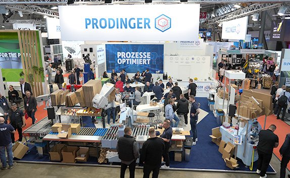 Messestand von PRODINGER auf der LogiMAT 2026 in Stuttgart