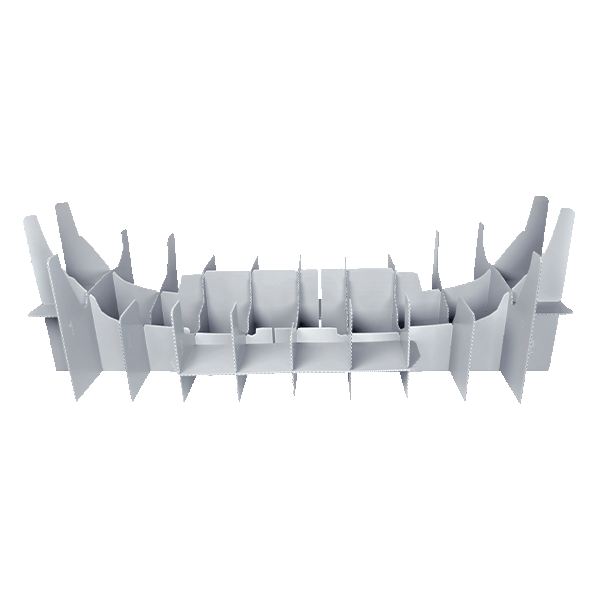 Kunststoff-Verpackung bzw. Kunststofftrays für den Ein- und Mehrwegeinsatz.