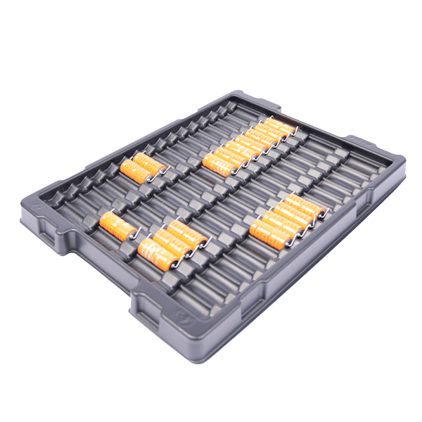 Kunststoff-Verpackung bzw. Kunststofftrays für den Ein- und Mehrwegeinsatz.