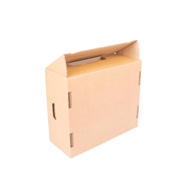 Individuelle Verpackungsentwicklung für nachhaltige Wellpappe-Stanzverpackungen mit mehreren Inlays für diverse Produktaufnahmen.