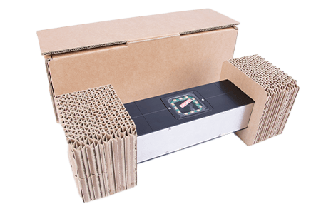 Freigestelltes Bild einer Verpackung für 3D-Spezialkameras